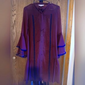 Ye-Ye Girl Mod maroon midi
